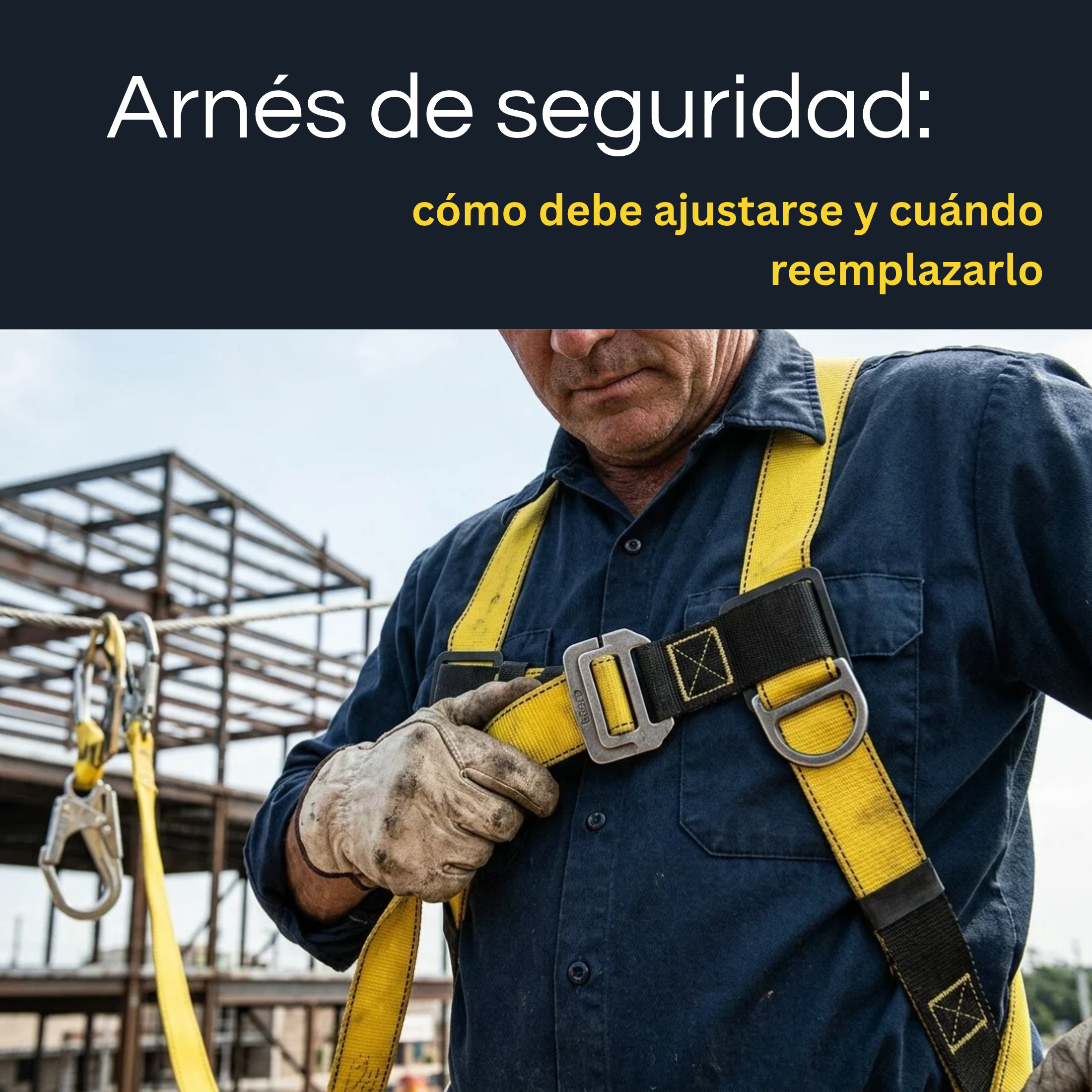 Arnés de seguridad: cómo debe ajustarse y cuándo reemplazarlo