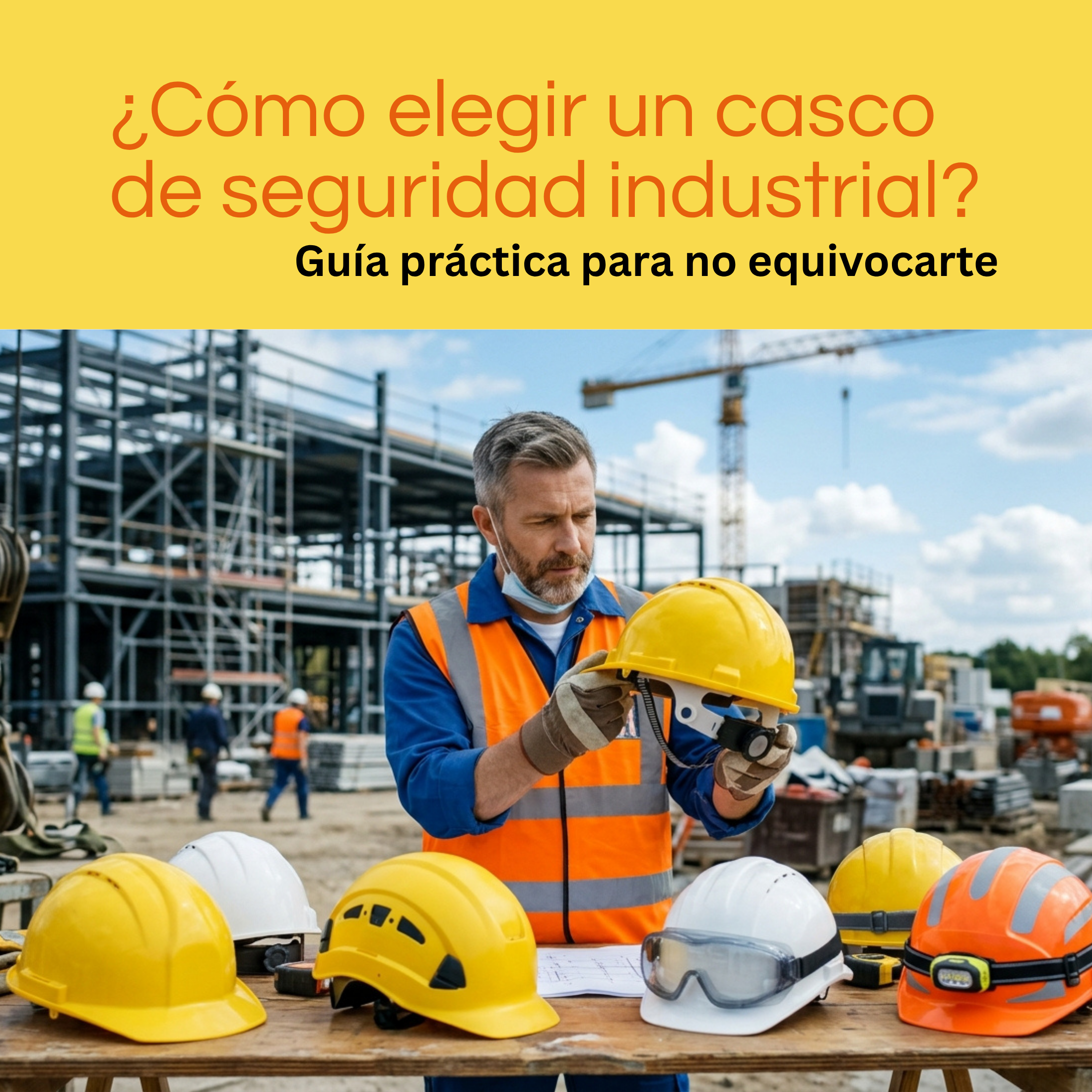 ¿Cómo elegir un casco de seguridad industrial? Guía práctica para no equivocarte