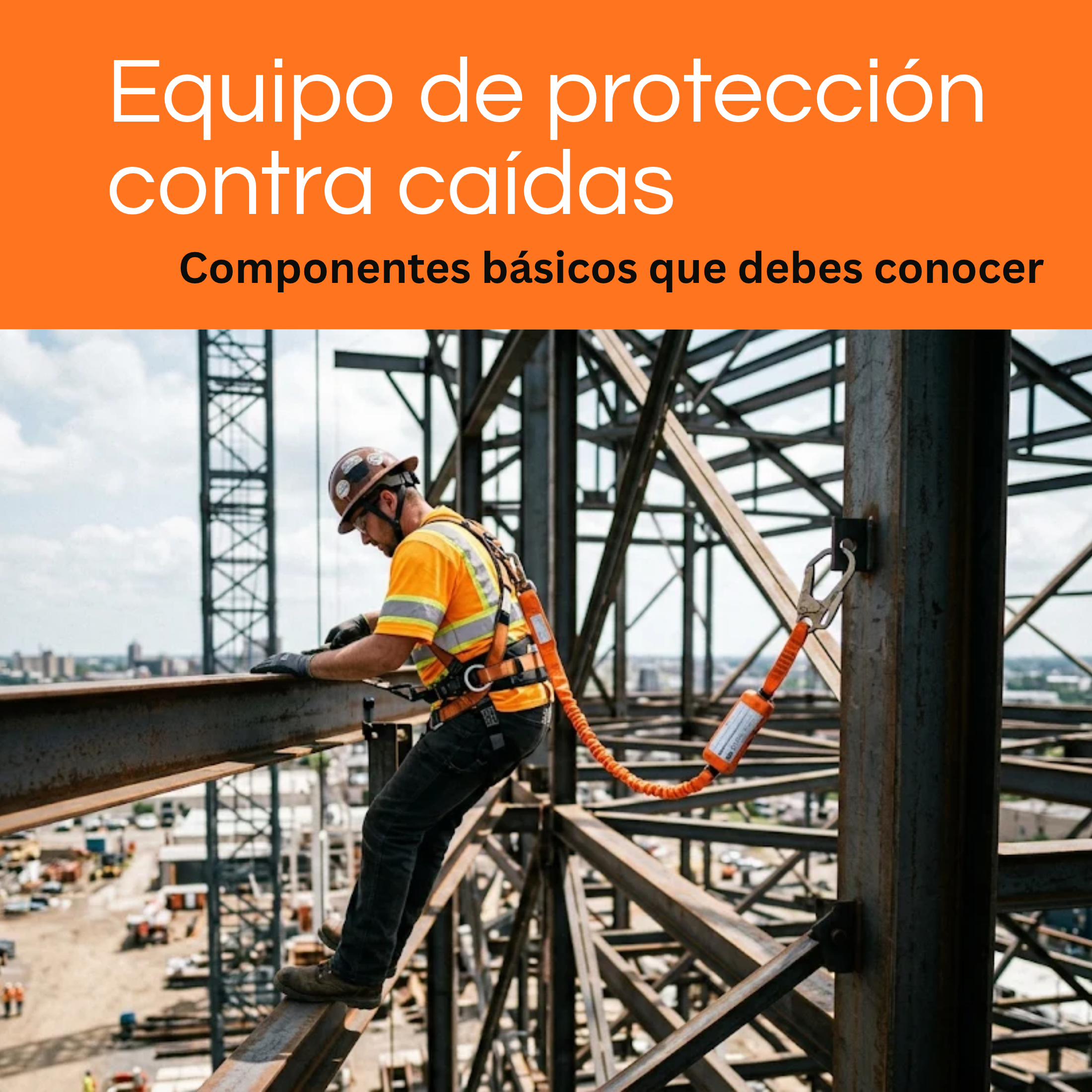Equipo de protección contra caídas: componentes básicos que debes conocer