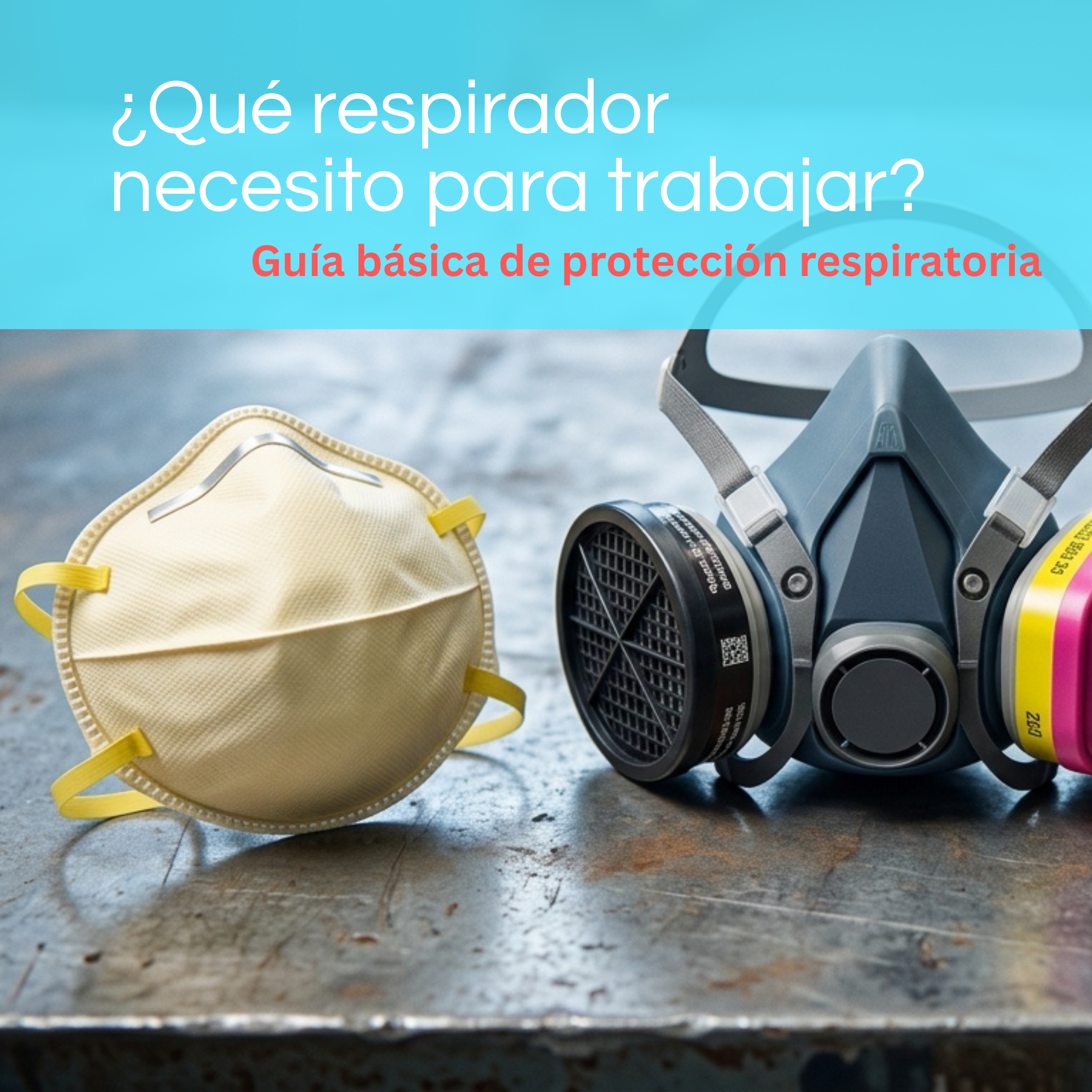 ¿Qué respirador necesito para trabajar? Guía básica de protección respiratoria
