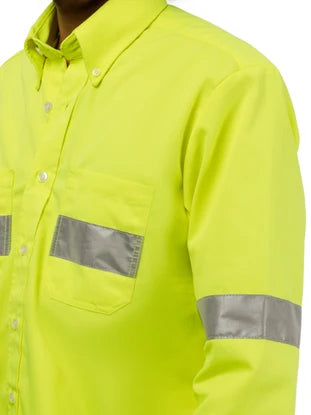 Camisa Manga Larga de Alta Visibilidad Neón Reforzada