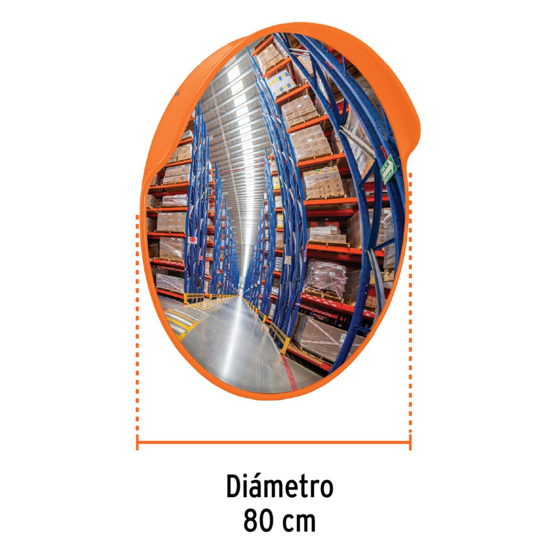 Espejo convexo de seguridad Truper ESCO-80 de 80 cm