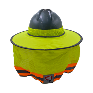 Visera para casco con cubrenuca MR Seguridad SC1013 con reflejante