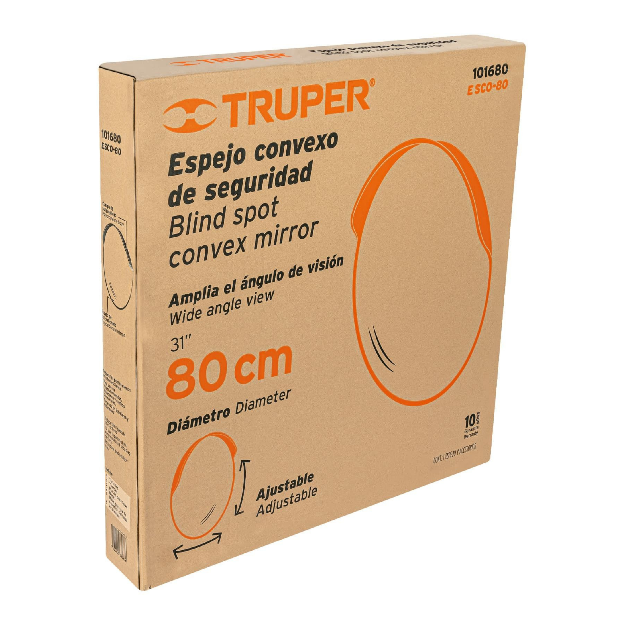 Espejo convexo de seguridad Truper ESCO-80 de 80 cm