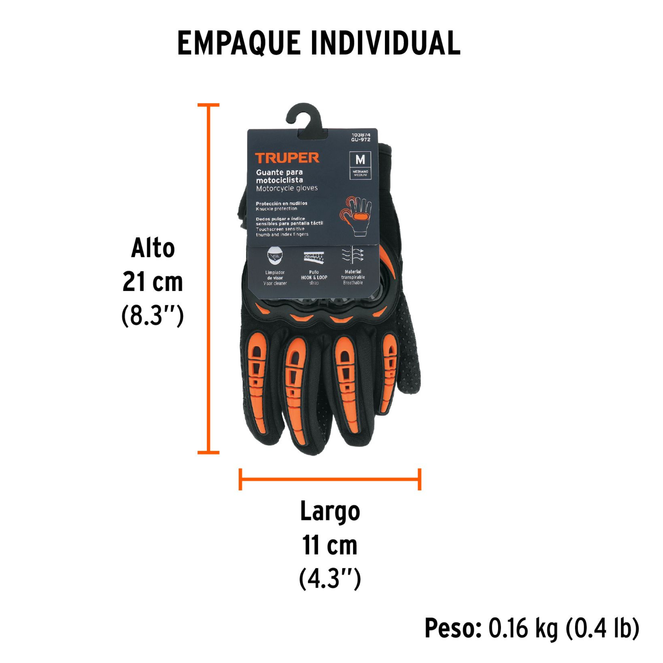 Guantes Para Motociclista TRUPER 103874