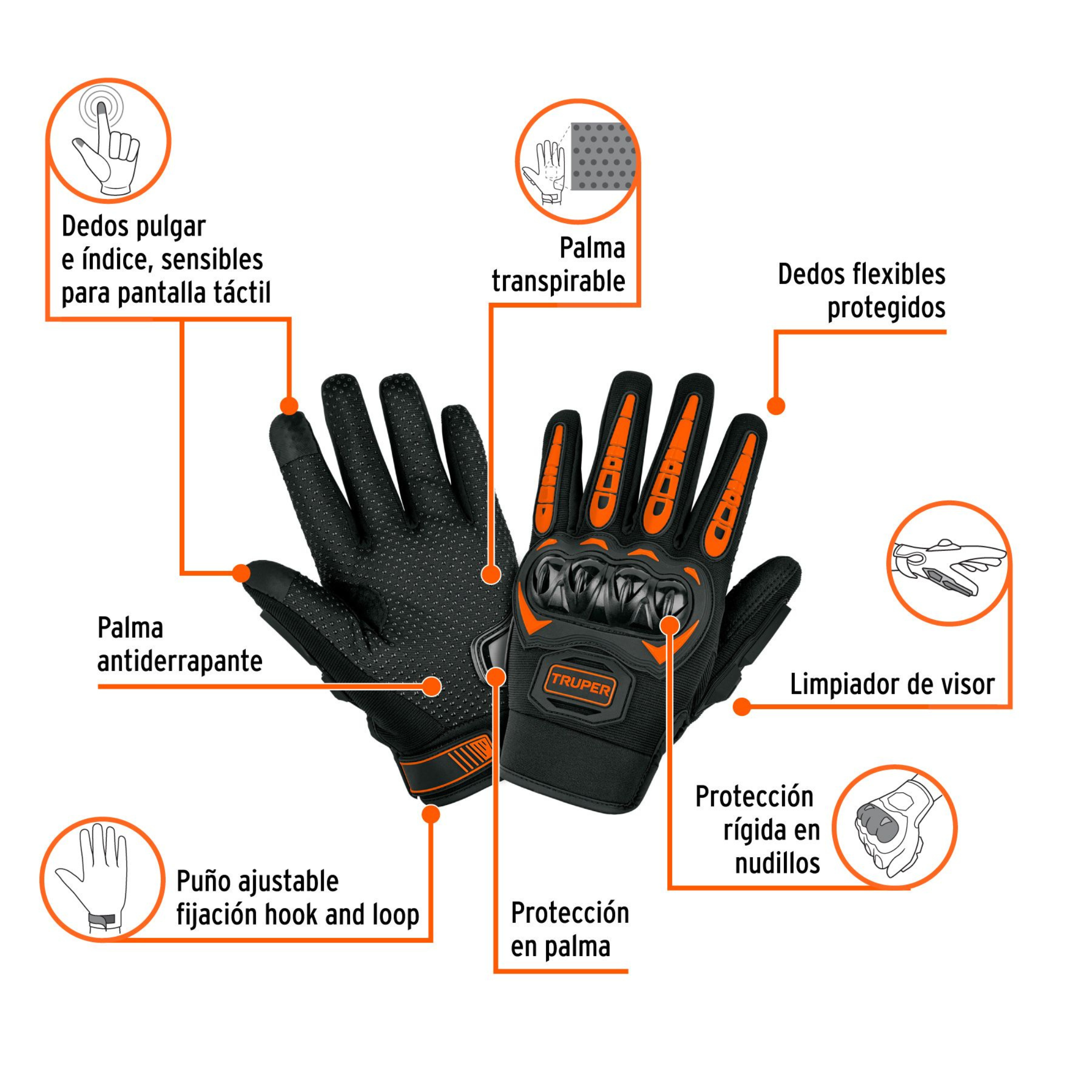 Guantes Para Motociclista TRUPER 103874