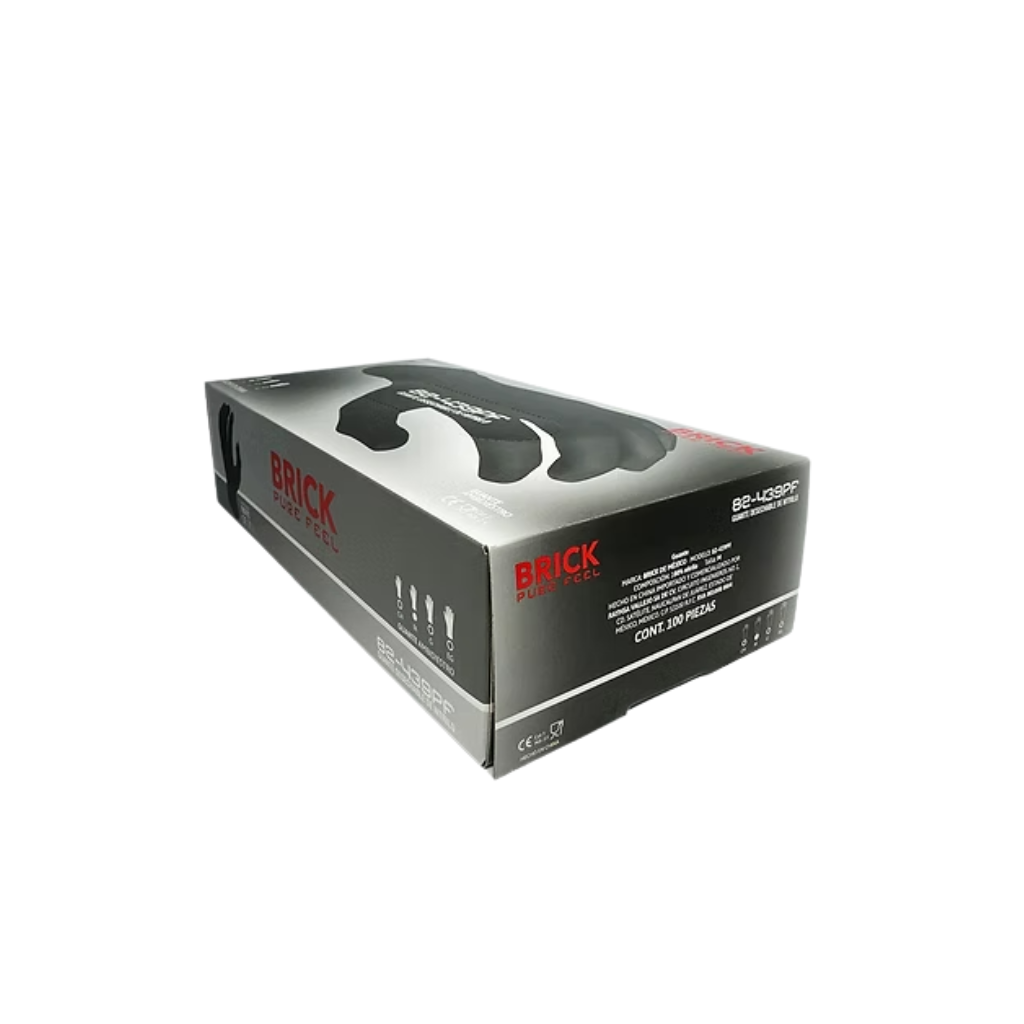 Guante de nitrilo Brick Caja 50 pares negro