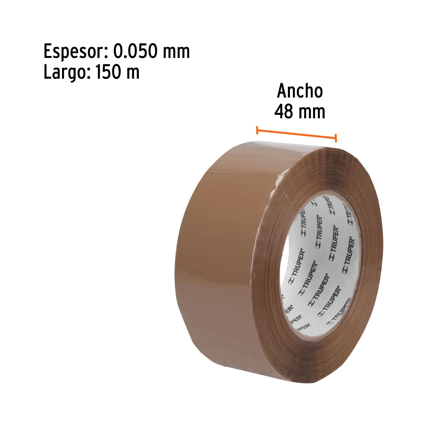 Cinta de Empaque Truper CCA-150 48mm x 150m