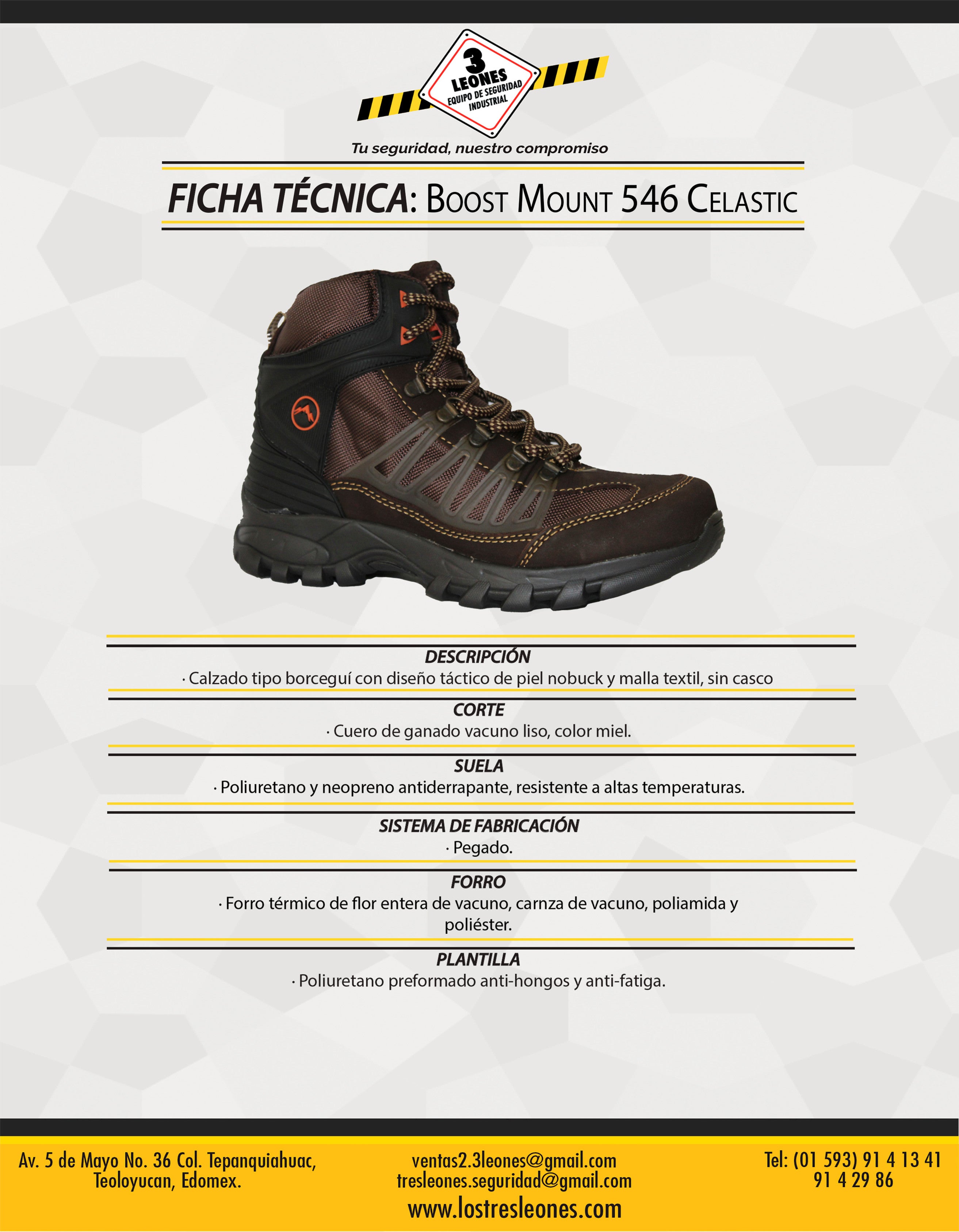 Zapato Ocupacional BOOST MOUNT 546 Nobuck