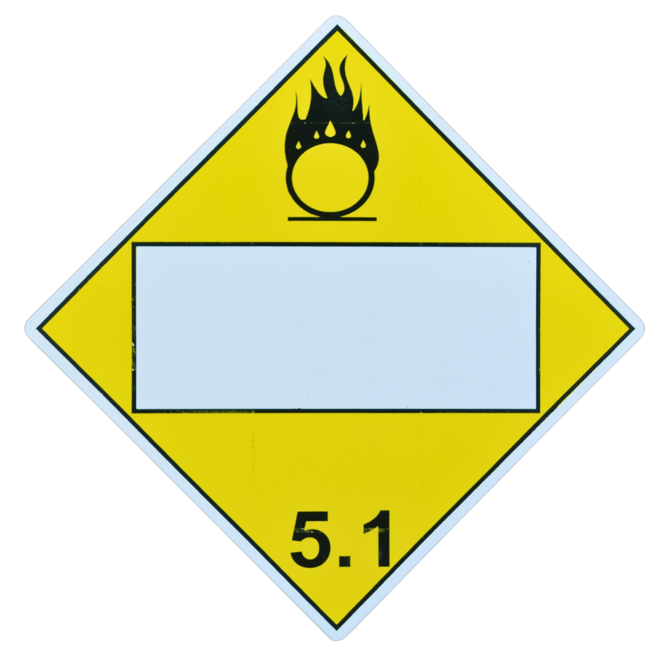 Rombo Clase 5.1 (Amarillo) Sustancias Oxidantes